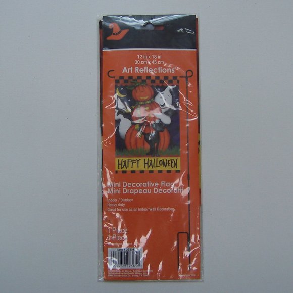 ART REFLECTIONS Happy Halloween Garden Flag - Picture 2 of 3